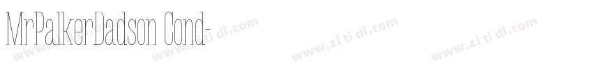 MrPalkerDadson Cond字体转换